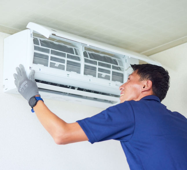 エアコン取り付け